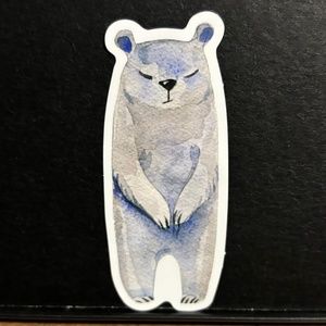 STANDING POLAR BEAR STICKER